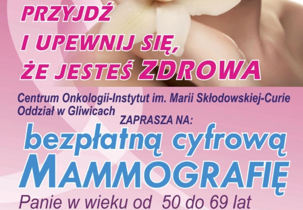 Bezpłatna cyfrowa mammografia - 25-27 i 30-31 stycznia 2017 r.